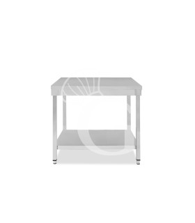 Mesa de acero inoxidable con estante inferior L 900 mm x P 600 mm x A 850 mm