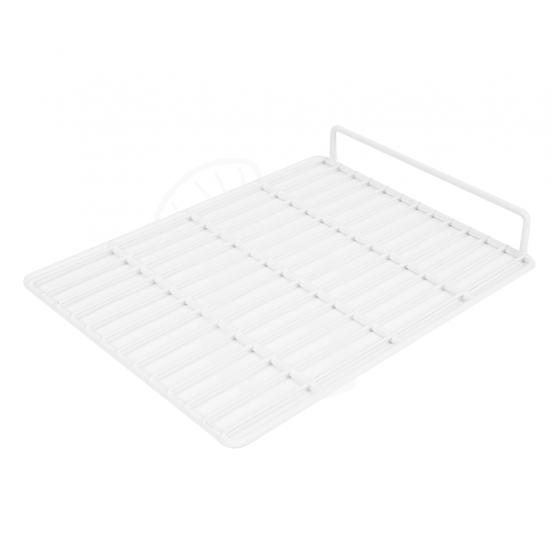 Rejilla plastificada con tope color blanco - 335 mm x 430 mm