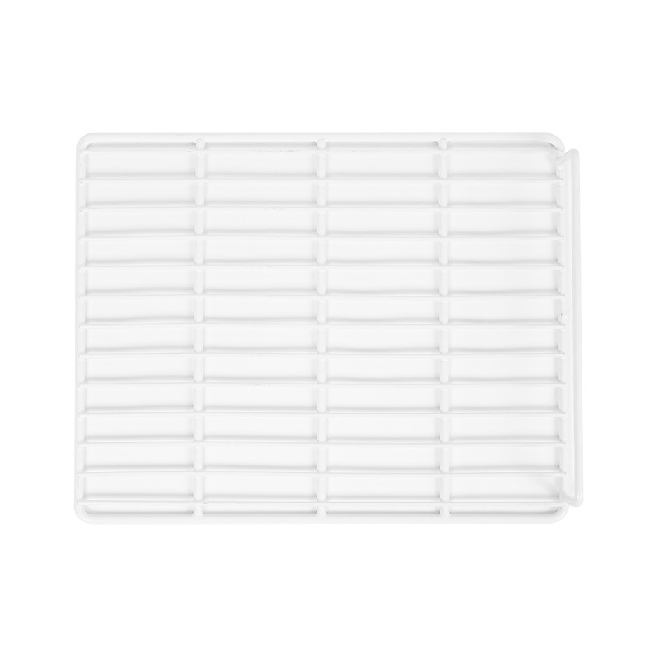 Rejilla plastificada con tope color blanco - 335 mm x 430 mm