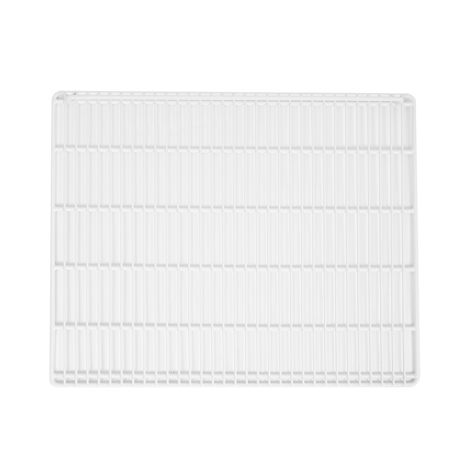 Rejilla plastificada con tope color blanco 653 mm x 525 mm