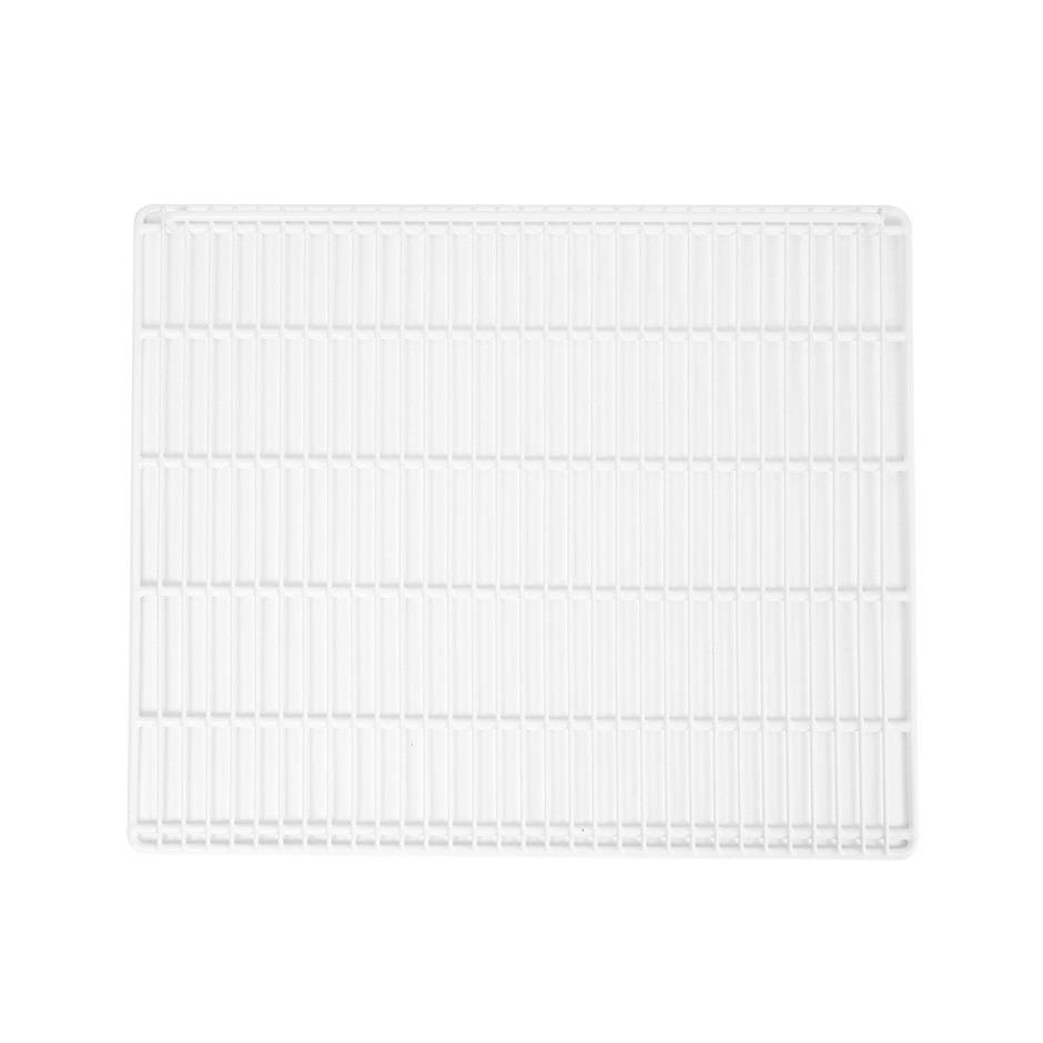 Rejilla plastificada con tope color blanco 653 mm x 525 mm