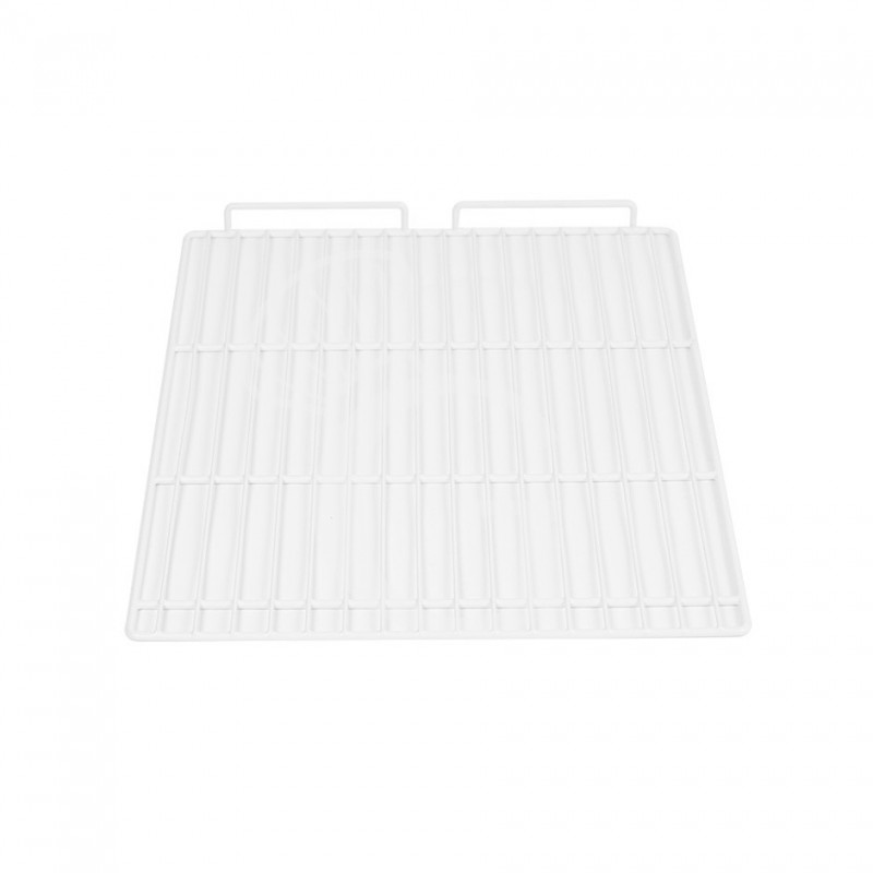 Rejilla plastificada con tope color blanco 605x800 mm