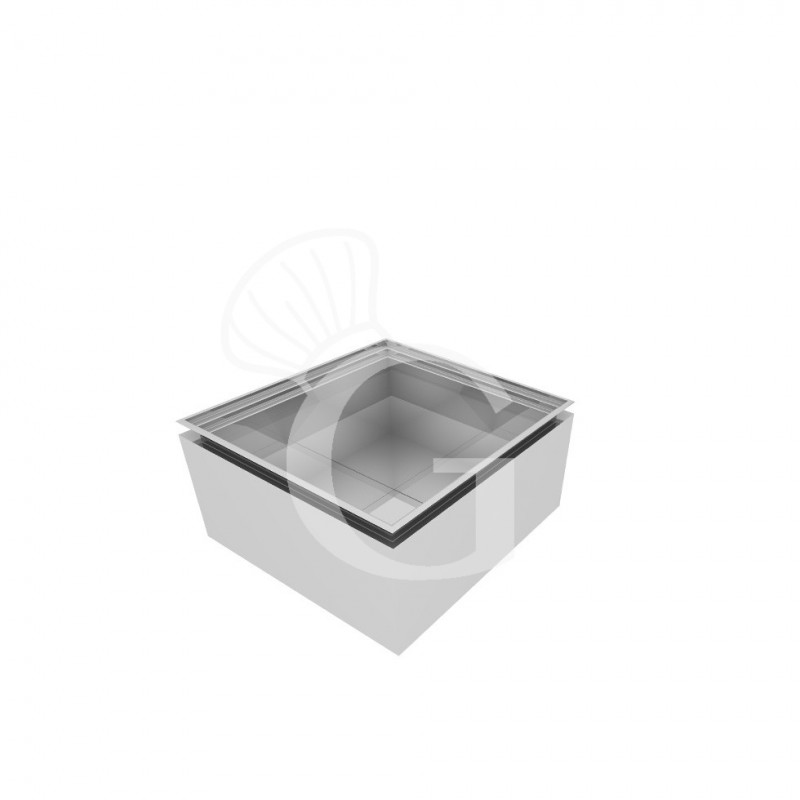 Cuba aislada neutra para hielo - L 554 x P 596 x H 260 mm