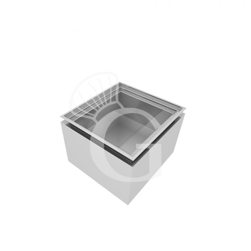 Cuba aislada neutra para hielo - L 810 mm x P 640 mm x H 160 mm