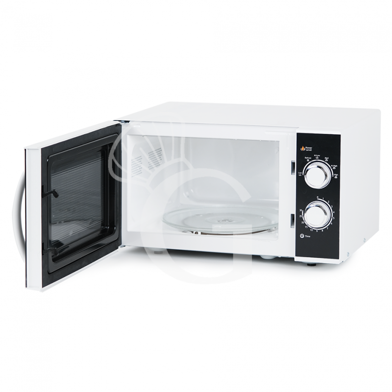 Horno microondas con mandos mecánicos y plato giratorio- Capacidada 25 Lt - 0,9 KW