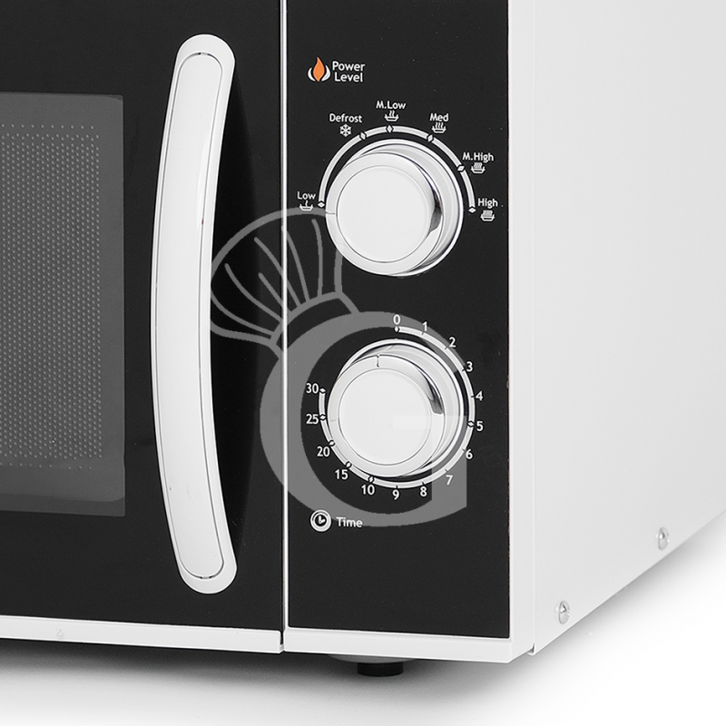 Horno microondas con mandos mecánicos y plato giratorio- Capacidada 25 Lt - 0,9 KW
