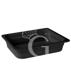 Cubeta de melamina negra GN 1/2 L 325 x P 265 x H 100 mm