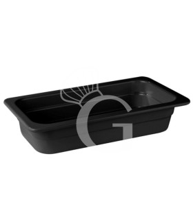 Cubeta de melamina negra GN 1/3 L 325 x P 175 x H 65 mm