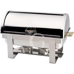 Chafing Dish con tapa roll top para cubetas GN1/1 A 65 mm L 650 mm x P 470 mm x A 450 mm