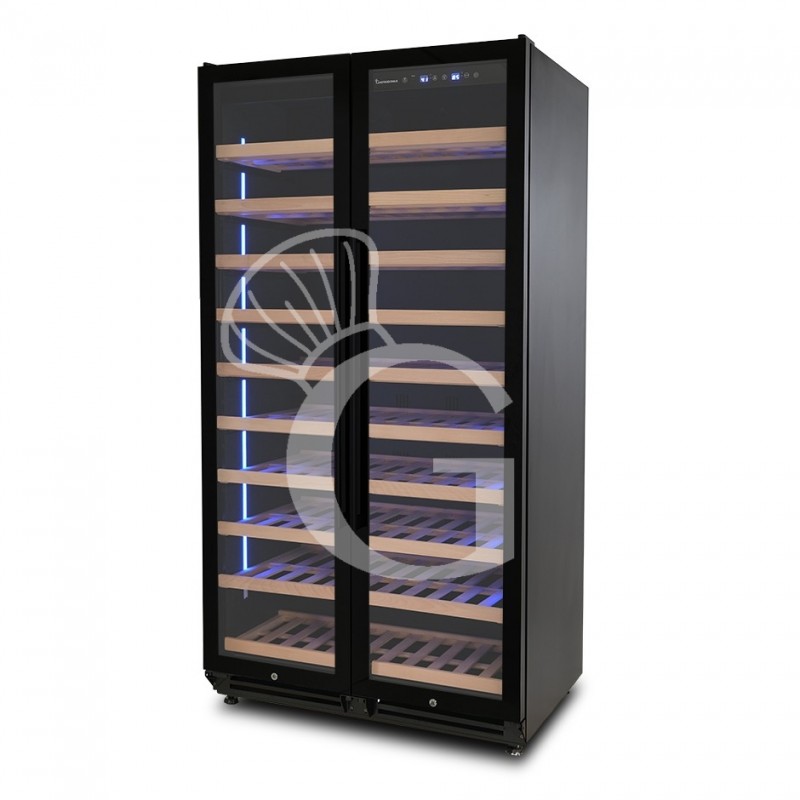 Vinoteca empotrable ventilada 830 LT 8 estantes 168 botellas +5°C/+22°C
