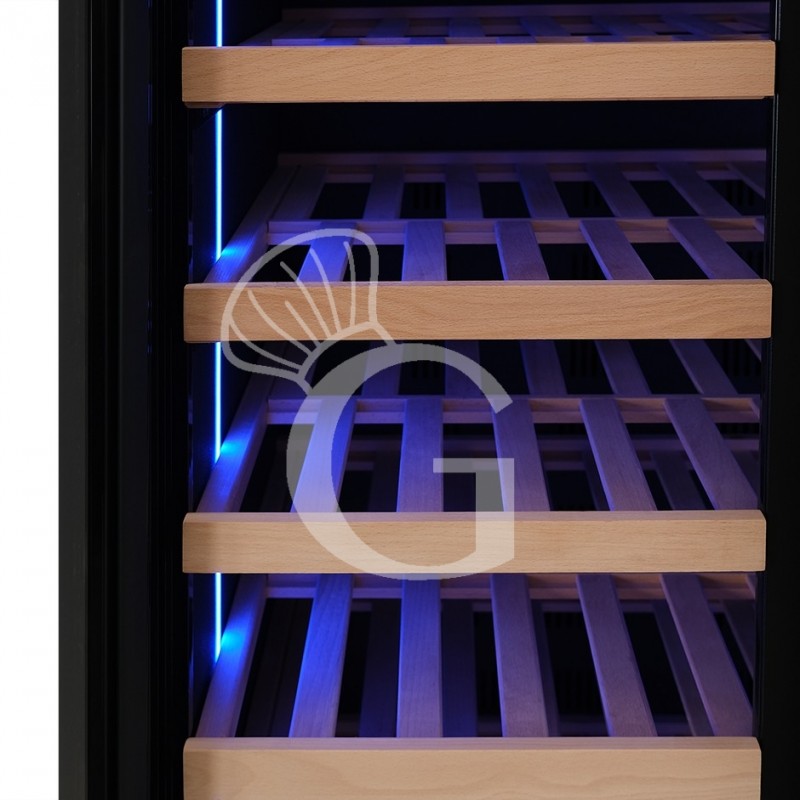Vinoteca empotrable ventilada 830 LT 8 estantes 168 botellas +5°C/+22°C