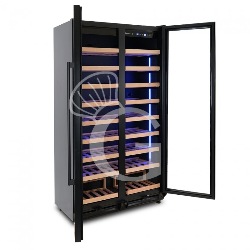 Vinoteca ventilada 508 LT 7 estantes 76 botellas +5°C/+22°C