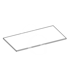 Tapa de cierre de cuba en acero inoxidable – L 945 mm x P 389 mm