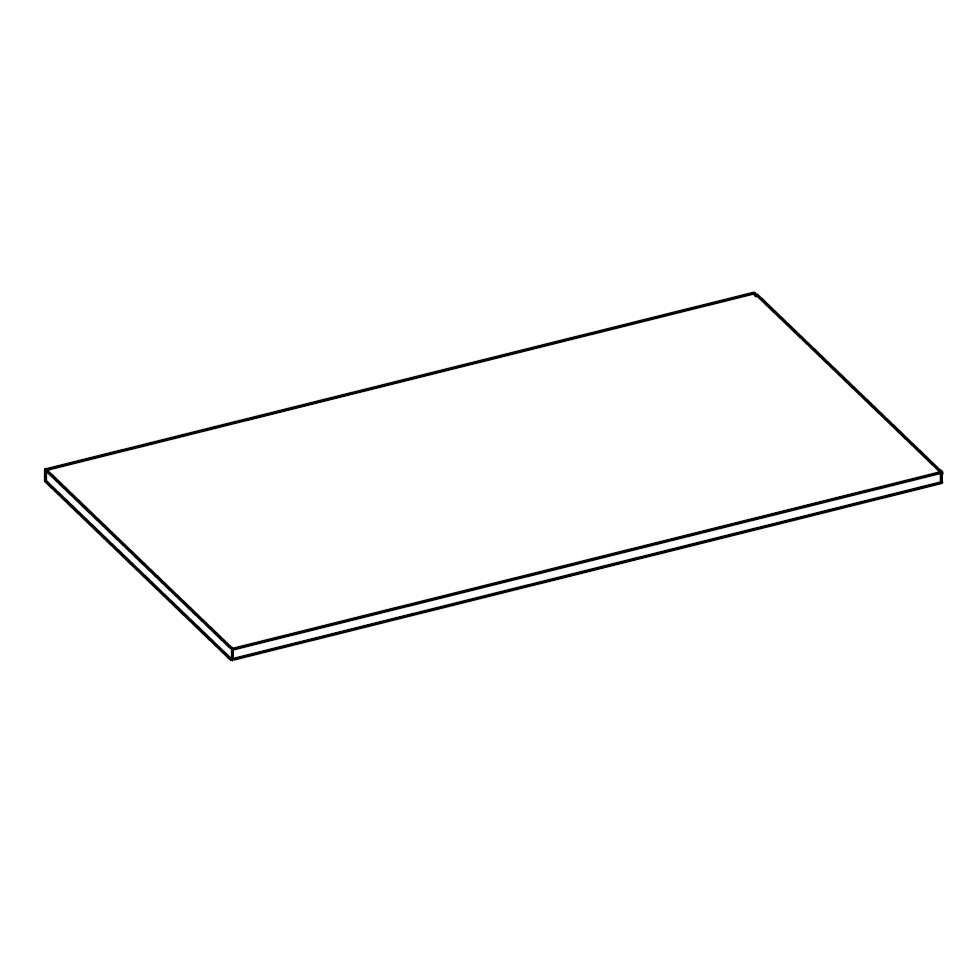 Tapa de cierre de cuba en acero inoxidable – L 945 mm x P 389 mm