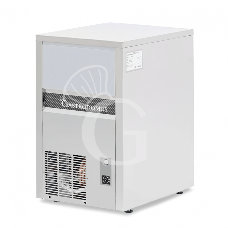 Máquina de hielo monofásica kg 50/24h cubito macizo versión con refrigeración por aire