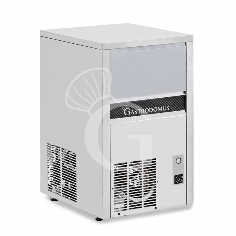 Máquina de hielo monofásica kg 50/24h cubito macizo versión con refrigeración por aire