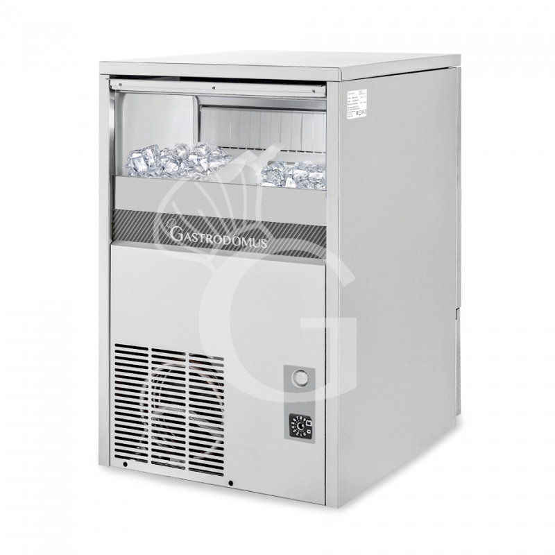 Máquina de hielo monofásica kg 50/24h cubito macizo versión con refrigeración por aire