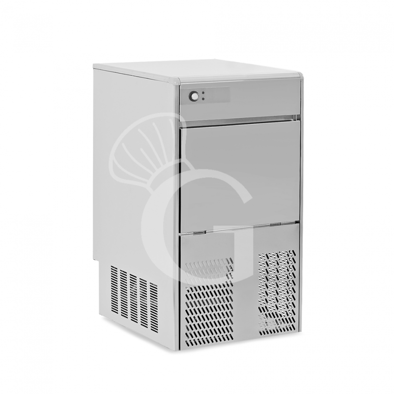 Máquina de hielo monofásica, 20 kg/24 h, cubito hueco, refrigeración por aire