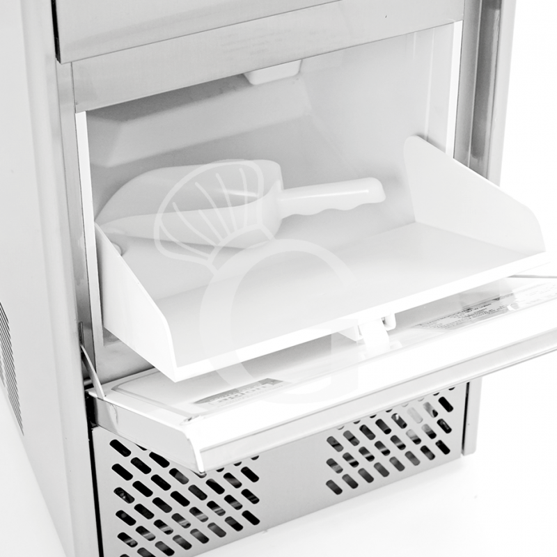 Máquina de hielo monofásica, 20 kg/24 h, cubito hueco, refrigeración por aire