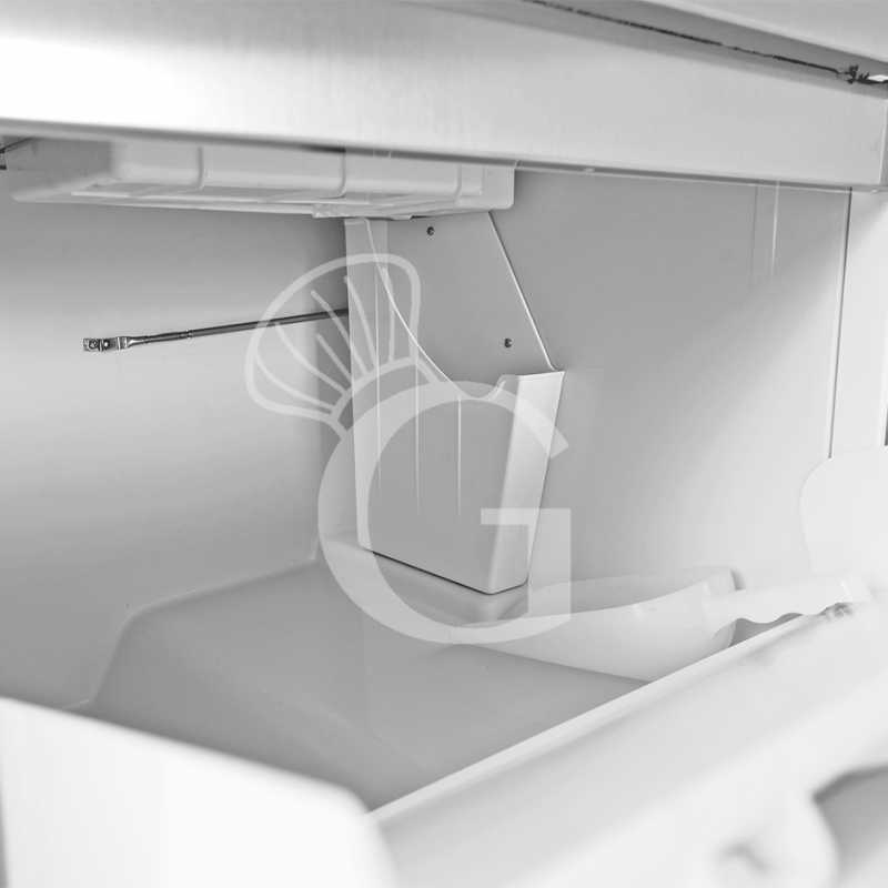 Máquina de hielo monofásica, 25 kg/24 h, cubito hueco, refrigeración por aire