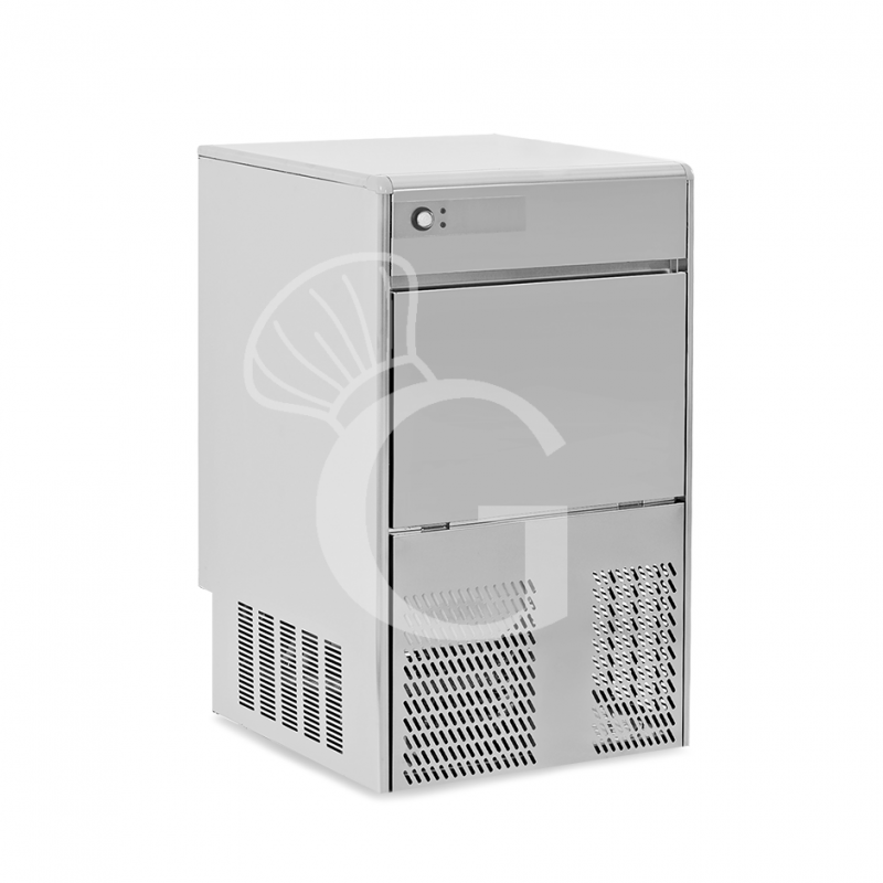 Máquina de hielo monofásica 45 kg/24 h cubito hueco refrigeración por aire