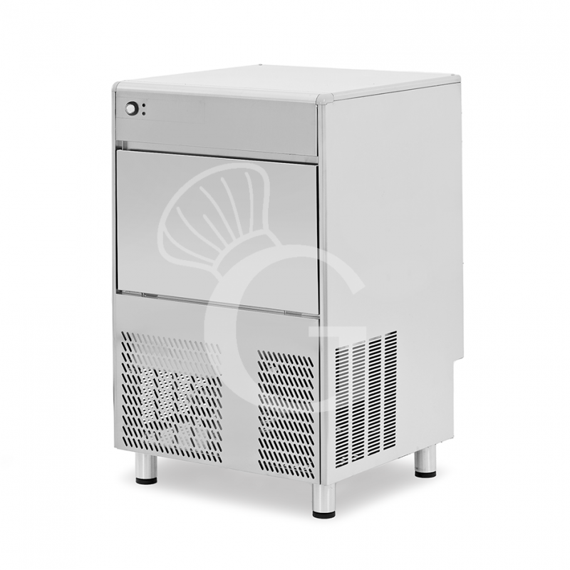 Máquina de hielo monofásica, 50 kg/24 h, cubito hueco, refrigeración por aire