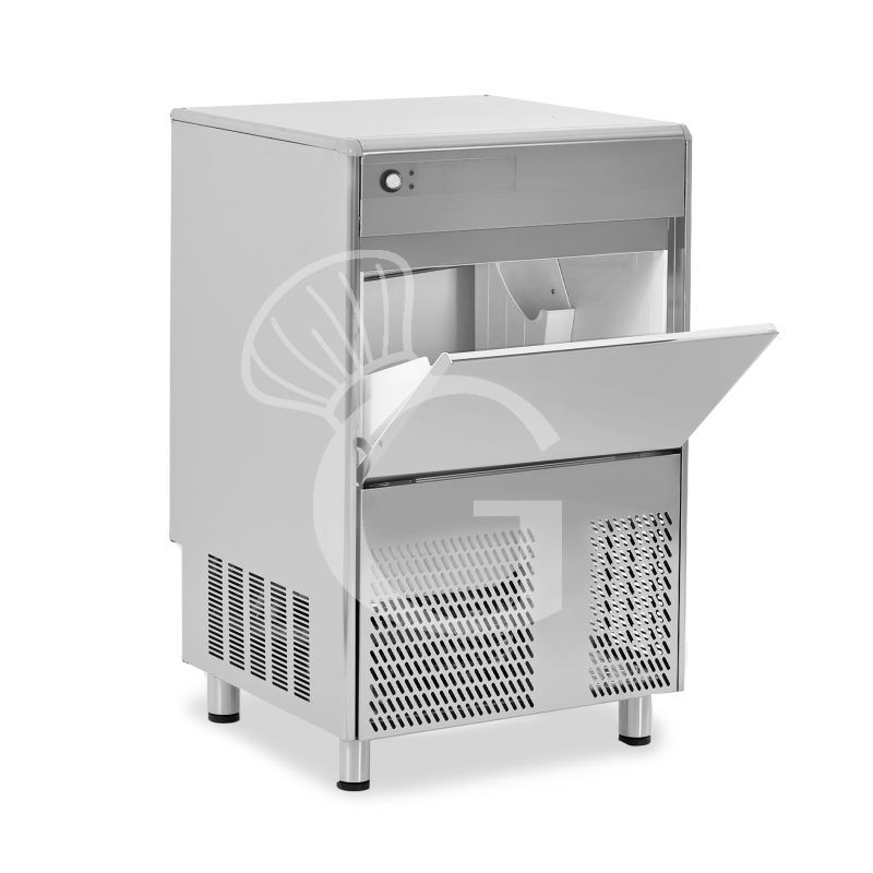 Máquina de hielo monofásica, 50 kg/24 h, cubito hueco, refrigeración por aire