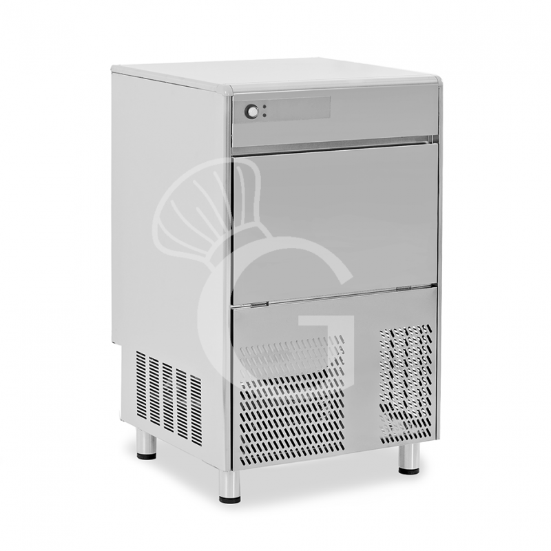 Máquina de hielo monofásica, 60 kg/24 h, cubito hueco, refrigeración por aire