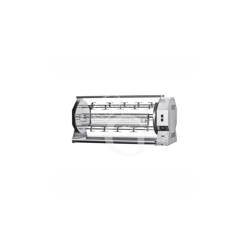 Asador de pollos planetario de leña L 1395 mm x P 490 mm x A 646 mm , capacidad hasta 42 pollos Asador de pollos planetario de leña L 1395 mm x P 490 mm x A 646 mm , capacidad hasta 42 pollos