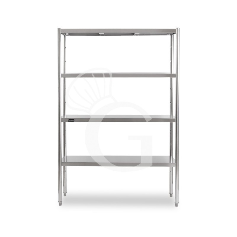 Estantería de pie de acero inoxidable 4 estantes L 1010 x P 400 x A 1800 mm