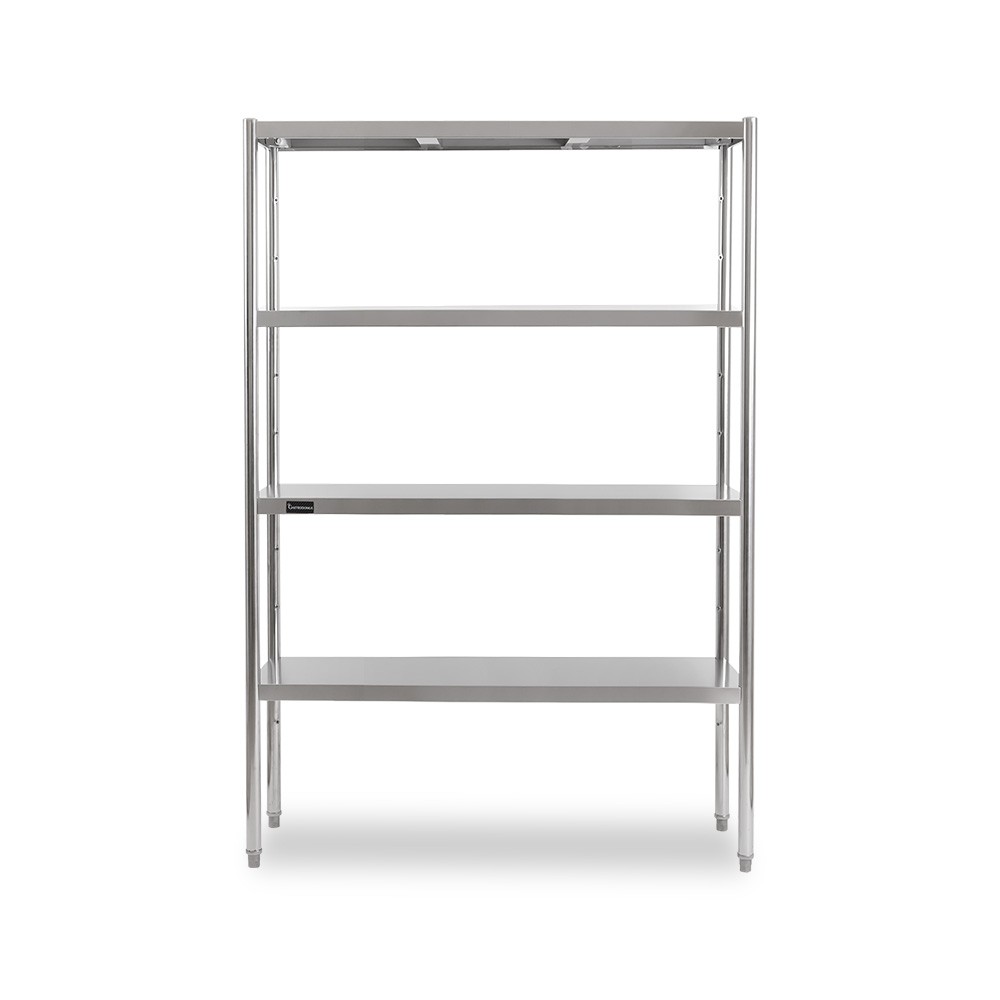Estantería de pie de acero inoxidable 4 estantes L 1010 x P 400 x A 1800 mm