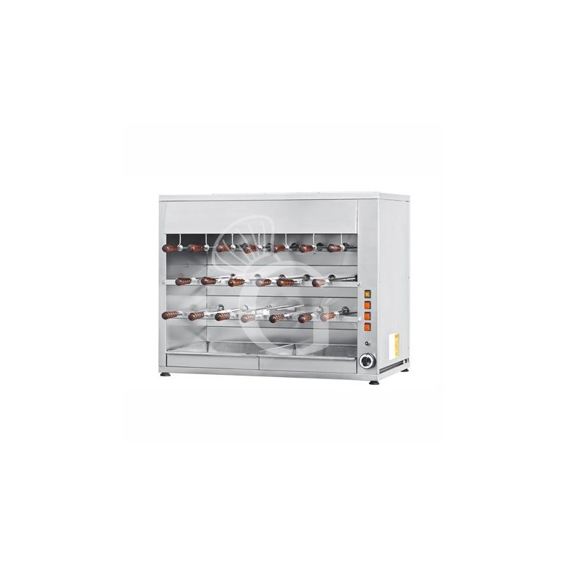 Asador de gas, Churrasco con 20 espadas L 1100 mm x P 570 mm x A 900 mm