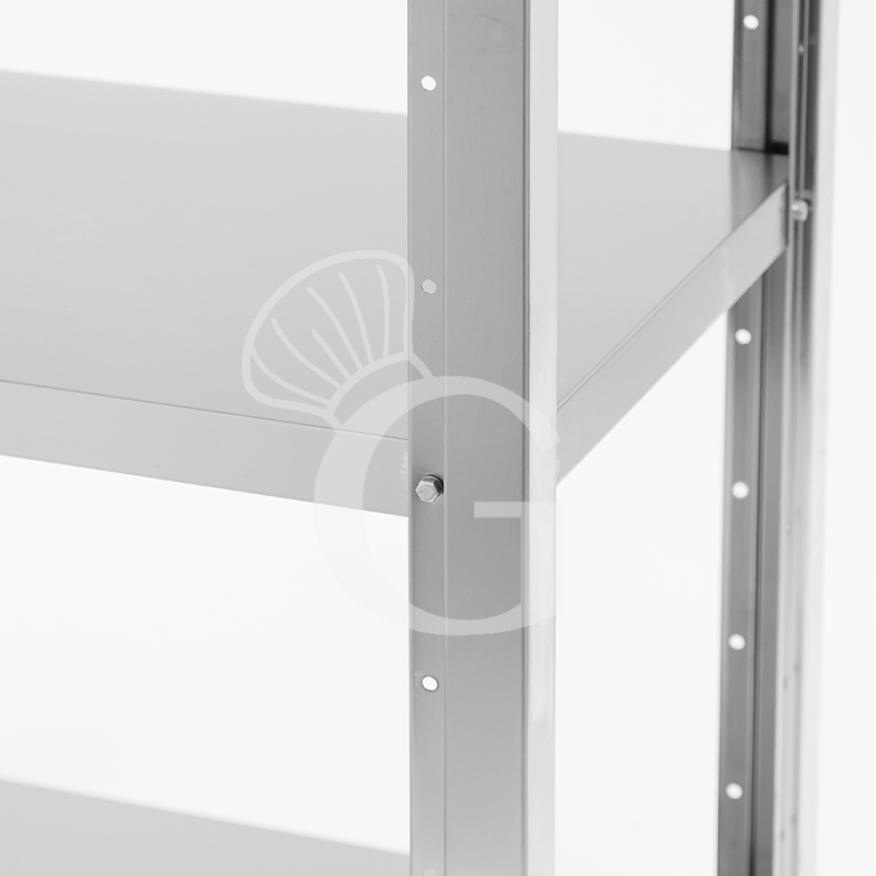 estanteria de pie de acero inoxidable 4 estantes l 800 x p 500 x a 2000 mm