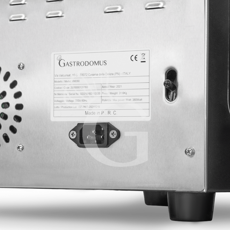 Envasadora al vacío de acero inoxidable barra de sellado 260 mm L 330 mm x P 483 mm x A 380 mm