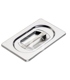 Tapa de acero inoxidable GN 1/9 176 mm × 108 mm
