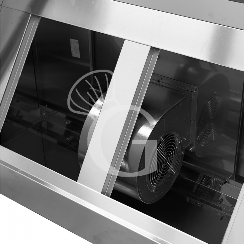 Campana extractora mural Snack con motor full opcional L 1600 mm x P 700 mm x A 450 mm
