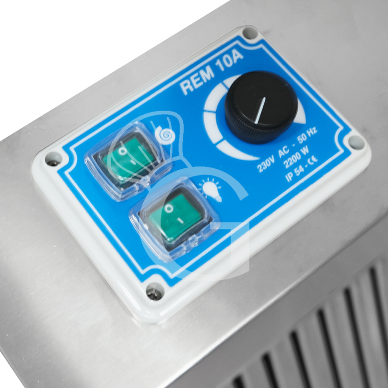 Campana extractora mural Snack con motor full opcional L 2400 mm x P 900 mm x A 450 mm