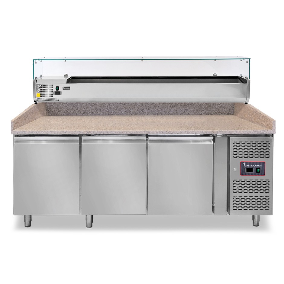 copy of Banco Pizza 600x400 3 porte vetrina 9 bacinelle GN1/3 580 LT