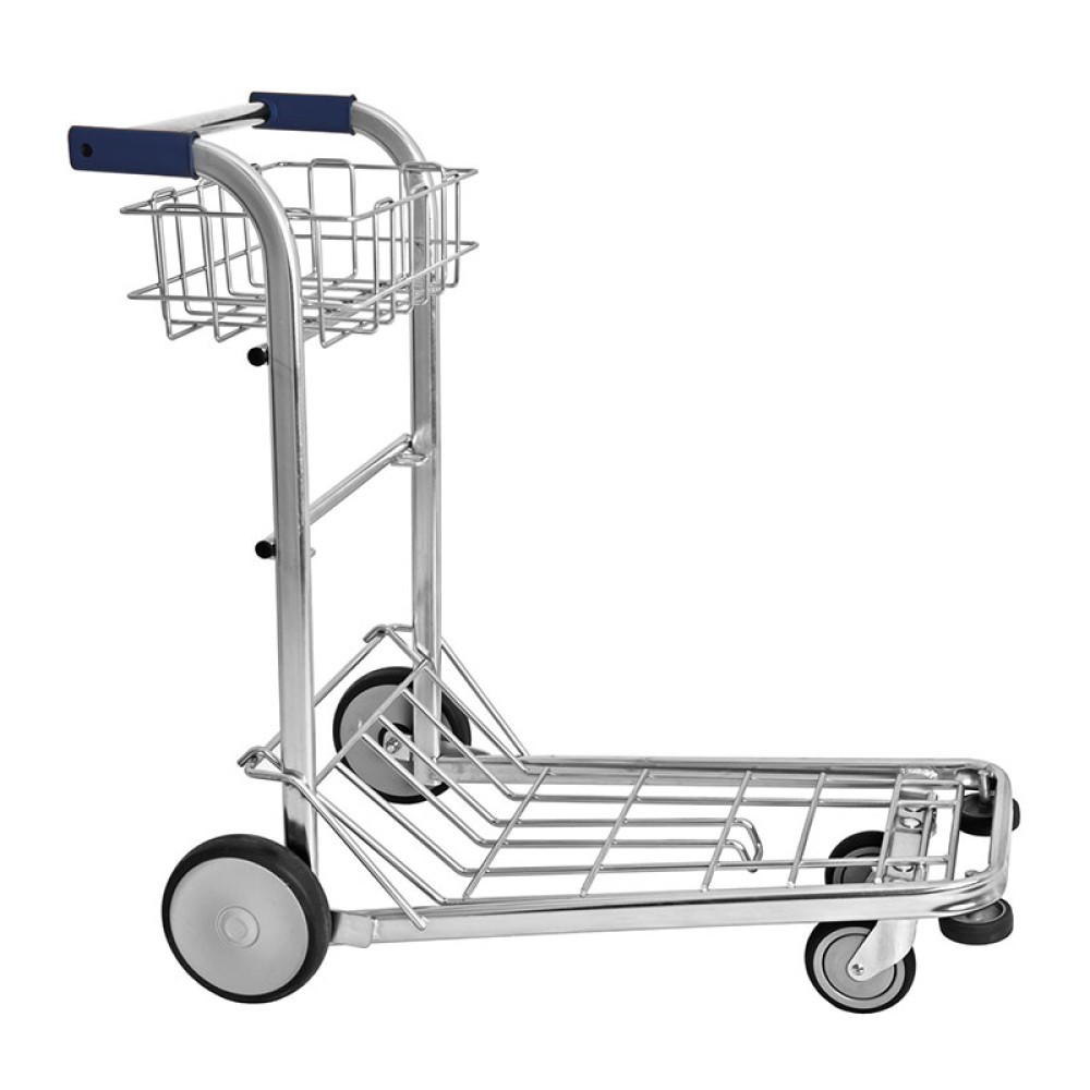Carrito portamaletas en acero galvanizado pintado – L 1020 mm x P 600 mm x H 970 mm