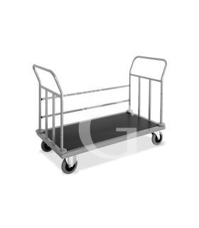 Carrito portaequipajes en chapa y acero pintado con 1 baranda – 1440×660×950 mm