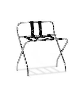 Portaequipajes de acero cromado – L 560 mm x P 400 mm x H 620 mm