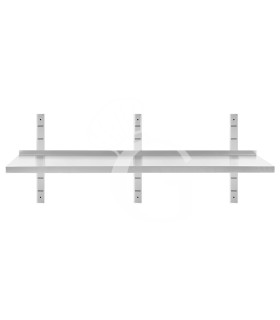 Estante de pared de acero inoxidable L 2000 mm x P 400 mm x A 350 mm
