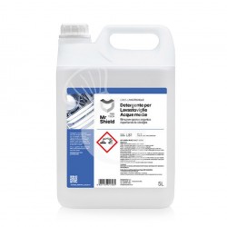 Detergente para lavavajillas para aguas medias, elimina suciedad orgánica respetando la vajilla – 2 bidones de 5 L