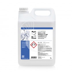 Detergente blanqueador para lavabicchieri a base de cloro, elimina todo tipo de manchas – 2 bidones de 5 L