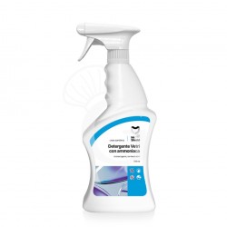 Detergente limpiacristales en spray con amoníaco auto-secante 12 trigger de 750 ml