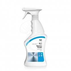 Regenera Acero Spray: abrillanta y protege las superficies. 12 pulverizadores de 750 ml