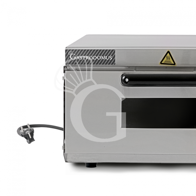 Horno pequeño eléctrico 1 pizza diámetro 320 mm 1 cámara control mecánico temperatura 350°C potencia 2 Kw
