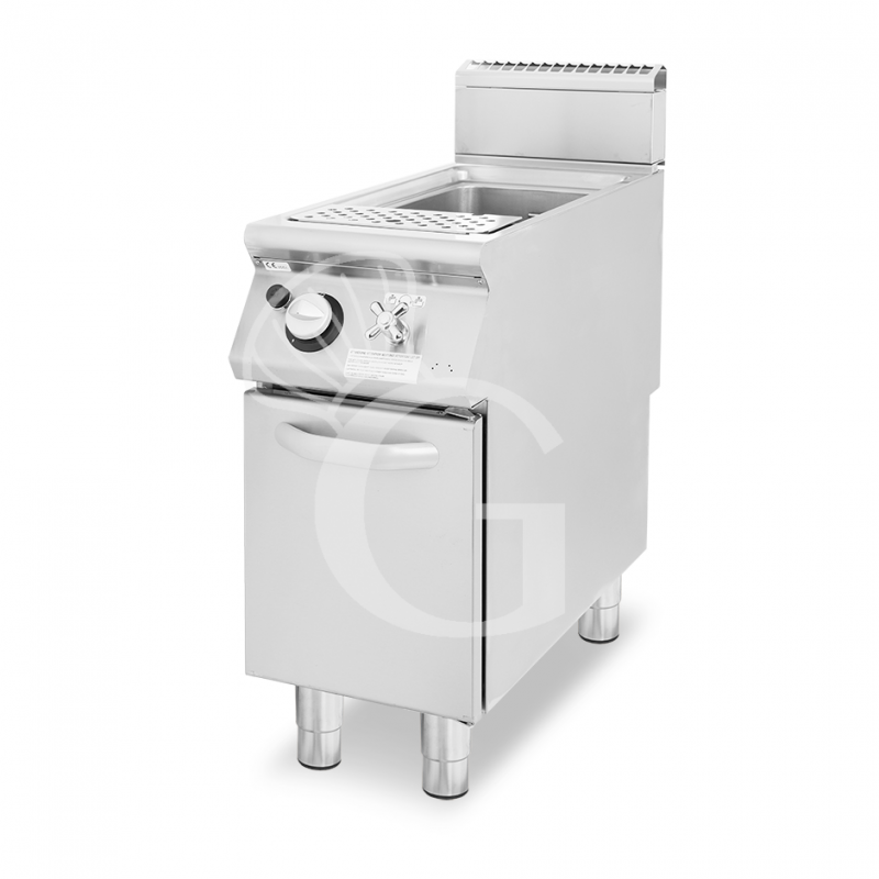 Cocedor de pasta profesional de gas 1 cuba 40 LT L 400 mm x P 900 mm x A 870 mm