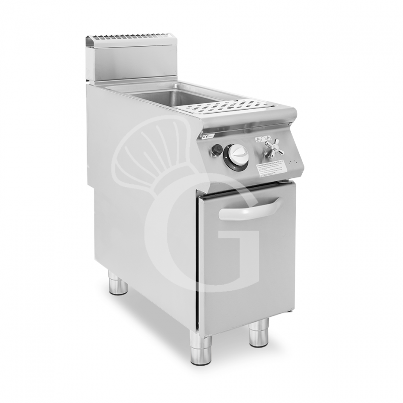 Cocedor de pasta profesional de gas 1 cuba 40 LT L 400 mm x P 900 mm x A 870 mm