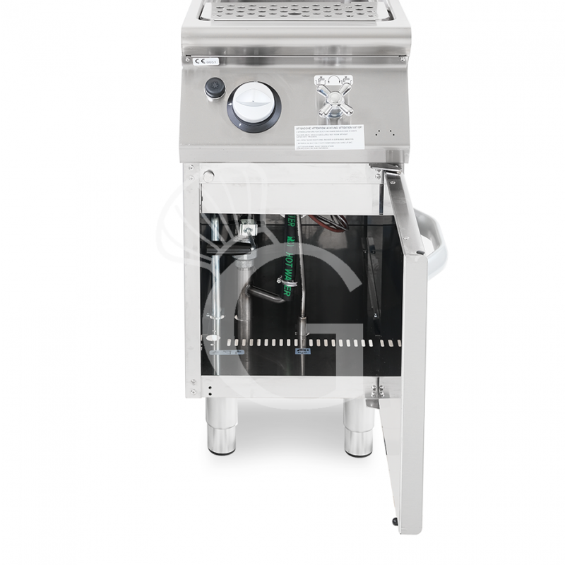 Cocedor de pasta profesional de gas 1 cuba 40 LT L 400 mm x P 900 mm x A 870 mm